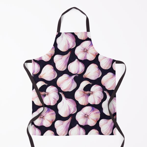 Item preview, Watercolor garlic bulbs seamless pattern designed and sold by patterncrow.