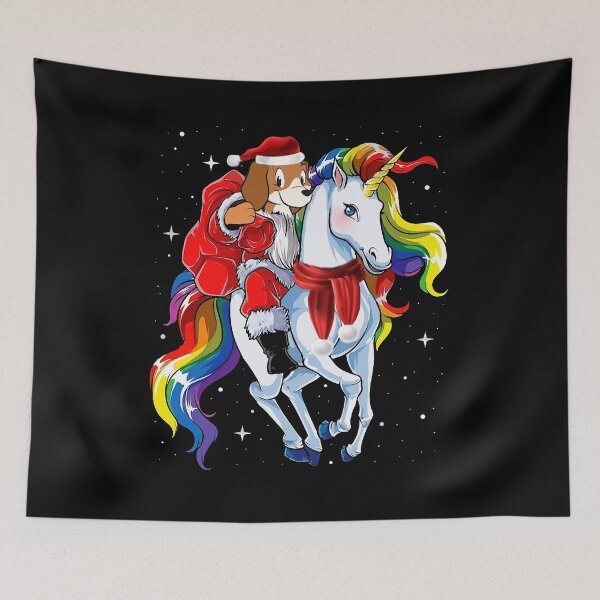 Item preview, Beagles santa unicorn  designed and sold by ferraudionne.