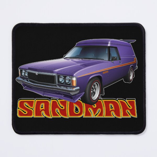 Item preview, Illustrated HZ Holden Sandman Panel Van, Violet and Orange designed and sold by tshirtgarage.