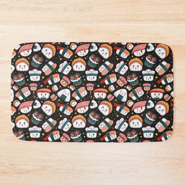 Item preview, Kawaii Cartoon Sushi Pattern designed and sold by MakeitMelo.