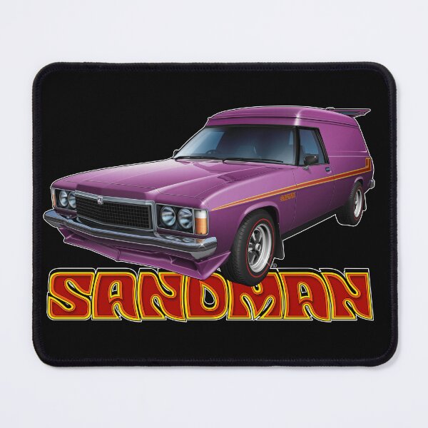 Item preview, Illustrated HZ Holden Sandman Panel Van, Plum and Orange designed and sold by tshirtgarage.