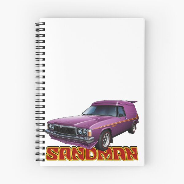 Item preview, Illustrated HZ Holden Sandman Panel Van, Plum and Orange designed and sold by tshirtgarage.