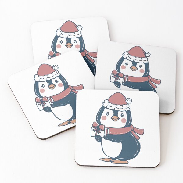Item preview, Cute Penguin With a Gift designed and sold by VintagePathway.