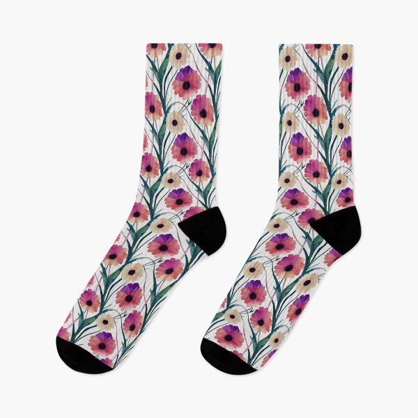 Item preview, Watercolor WIld Flowers Pattern designed and sold by DesArtStudio.