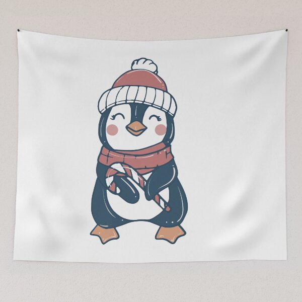 Item preview, Cute Penguin Christmas Candy designed and sold by VintagePathway.