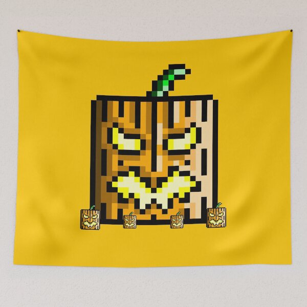 Item preview, Pumpkin halloween block pixel designed and sold by Sweet Bee's.