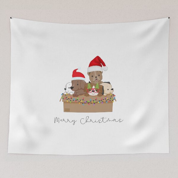 Item preview, Merry Christmas Cute Dogs designed and sold by ashdenent.
