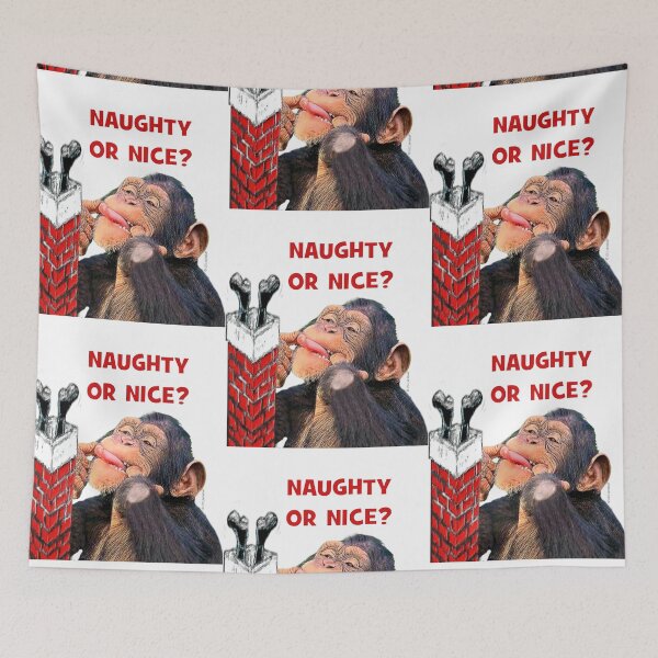 Item preview, Naughty or Nice Monkey designed and sold by kristalcurt.