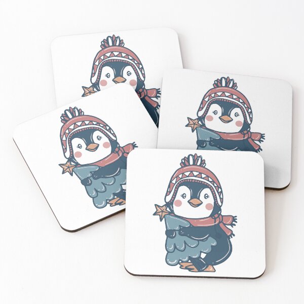 Item preview, Cute Penguin Christmas Tree designed and sold by VintagePathway.