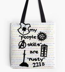 My "People Skills" are "Rusty" Tote Bag