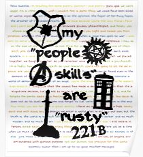 My "People Skills" are "Rusty" Poster