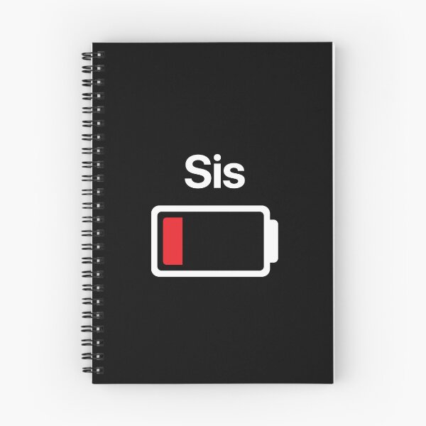 Item preview, SISTER LOW BATTERY funny sister gift designed and sold by w1ckerman.