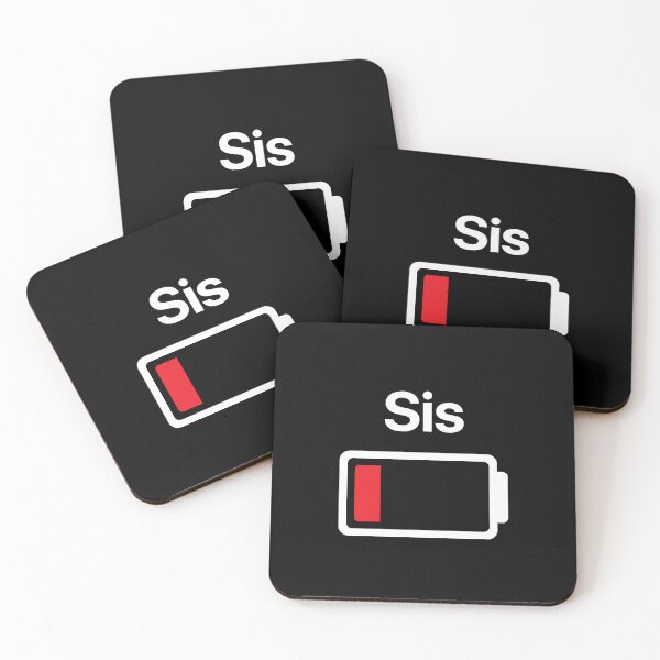 Item preview, SISTER LOW BATTERY funny sister gift designed and sold by w1ckerman.