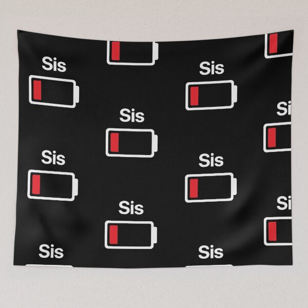 Item preview, SISTER LOW BATTERY funny sister gift designed and sold by w1ckerman.
