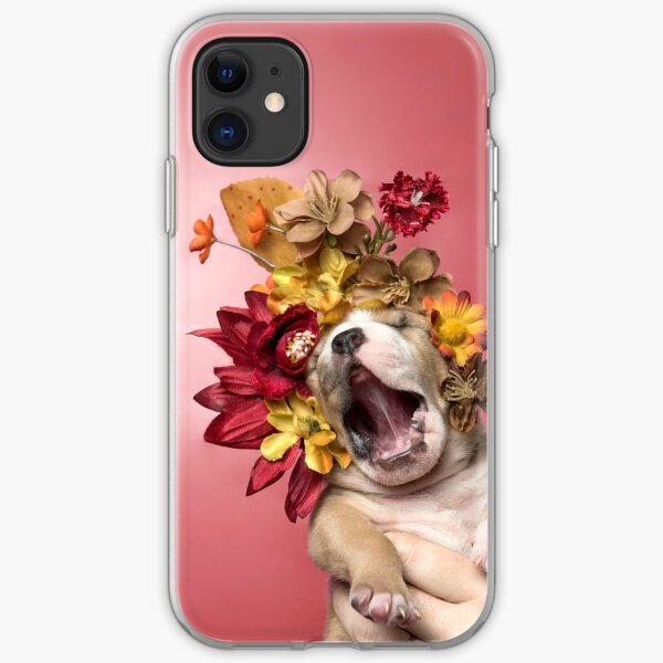 Flower Power, Luvable Welpe iPhone Flexible Hülle