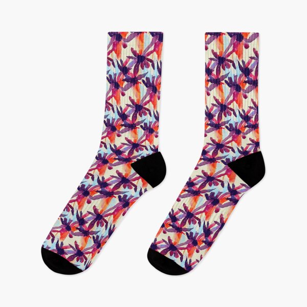 Item preview, Purple Watercolor Floral Pattern designed and sold by DesArtStudio.