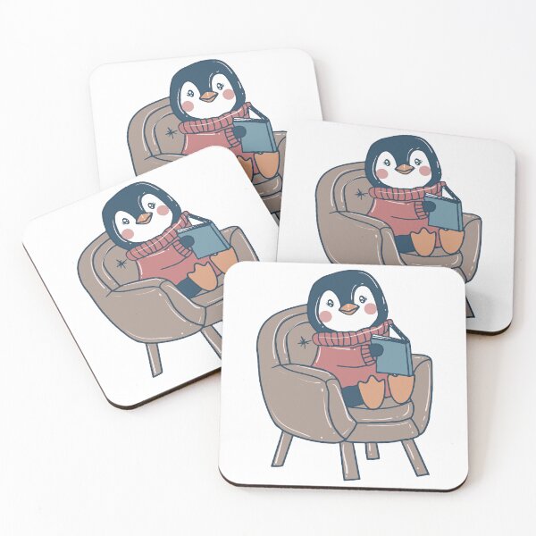 Item preview, Cute Penguin Reading designed and sold by VintagePathway.