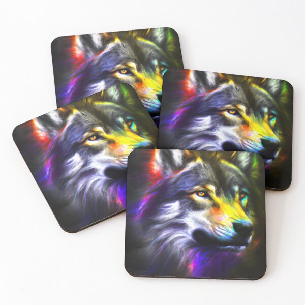 Item preview, COLORFUL WOLF designed and sold by KatisDesign.