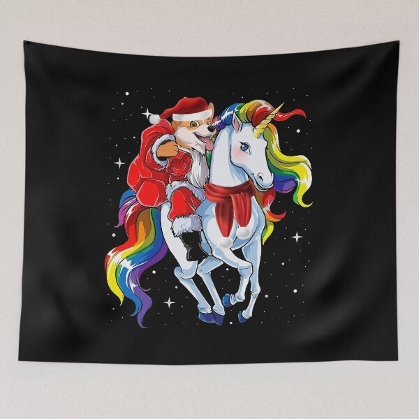 Item preview, Corgi santa unicorn  designed and sold by ferraudionne.