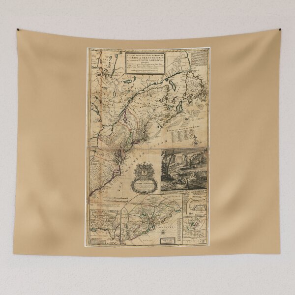 Item preview, Map of North America (British Colonies) 1731 designed and sold by allhistory.