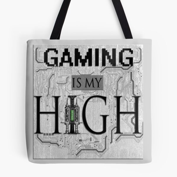 Item preview, Gaming is my HIGH- Black text/Background designed and sold by 86248Diamond.