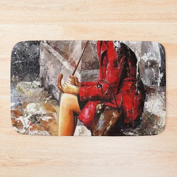 Item preview, Canvas Woman Sitting In The Rain Poster designed and sold by ubarts75.