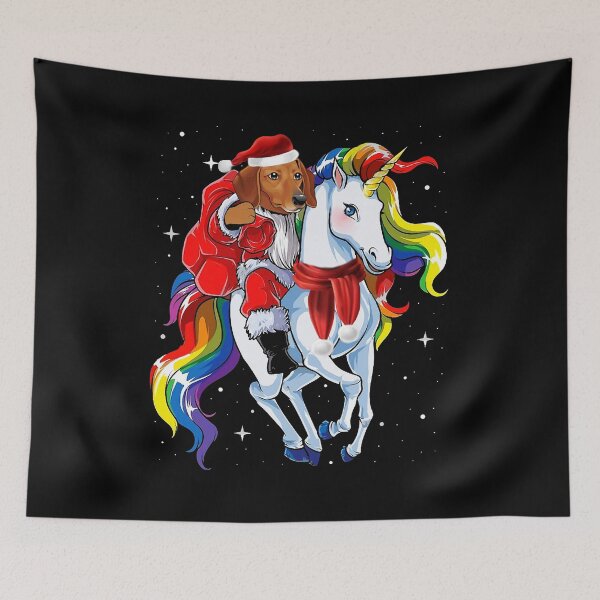 Item preview, Dachshunds santa unicorn  designed and sold by ferraudionne.