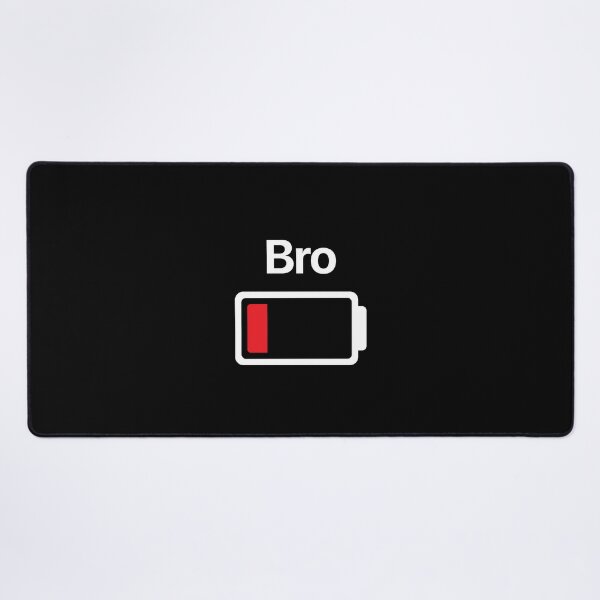 Item preview, BRO LOW BATTERY funny brother gift designed and sold by w1ckerman.