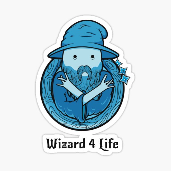 Wizard 4 Life Sticker