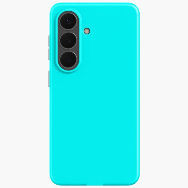 color aqua / cyan Samsung Galaxy Soft Case