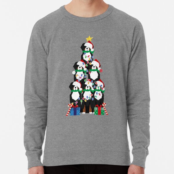 Urlaub Berner Sennenhund Welpe Weihnachtsbaum Leichter Pullover