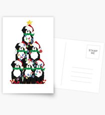 Holiday Bernese Mountain Dog Puppy Christmas Tree Postcards