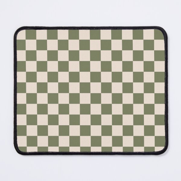 Item preview, Checkerboard Check Checkered Pattern in Olive Green and Beige designed and sold by kierkegaard.