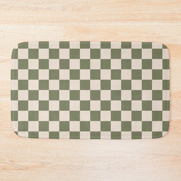 Item preview, Checkerboard Check Checkered Pattern in Olive Green and Beige designed and sold by kierkegaard.