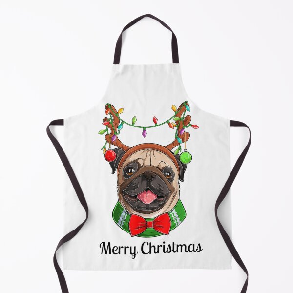 Item preview, Merry Christmas cute pug dog designed and sold by ashdenent.
