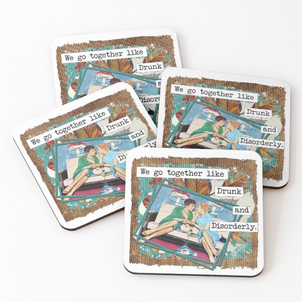Item preview, Drunk and Disorderly BFFs designed and sold by BlueberryHill.