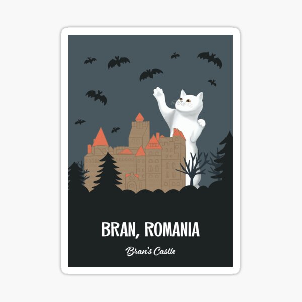 Big Cats, Small World - Bran's Castle, Romania Sticker