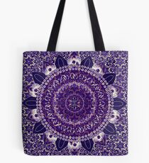 Royal Lila Mandala Tote Bag