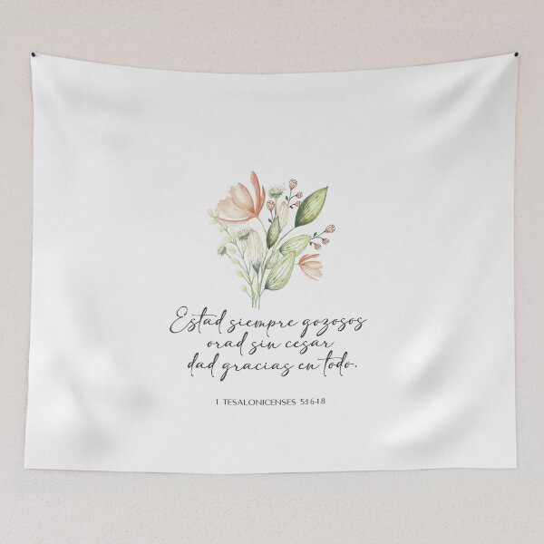 Item preview, 1 Tesalonicenses 5:16-18 Spanish Bible Verse designed and sold by latiendadearyam.
