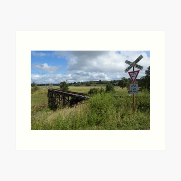 Look for Trains Art Print