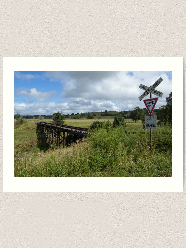 Alternate view of Look for Trains Art Print
