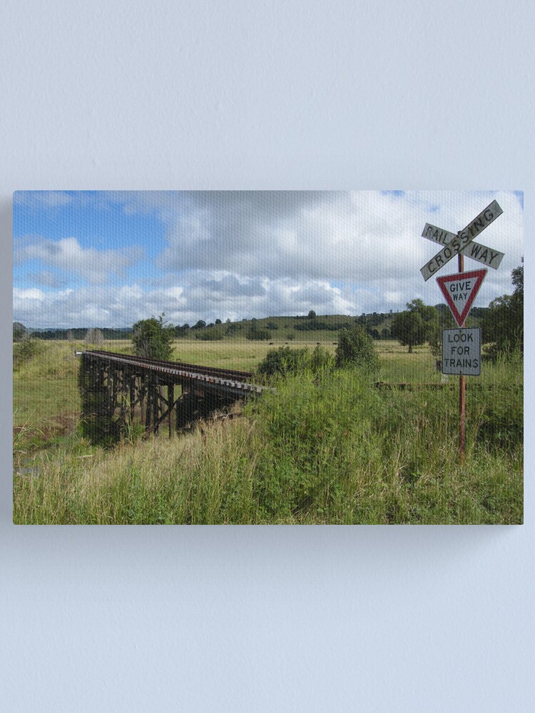 Alternate view of Look for Trains Canvas Print