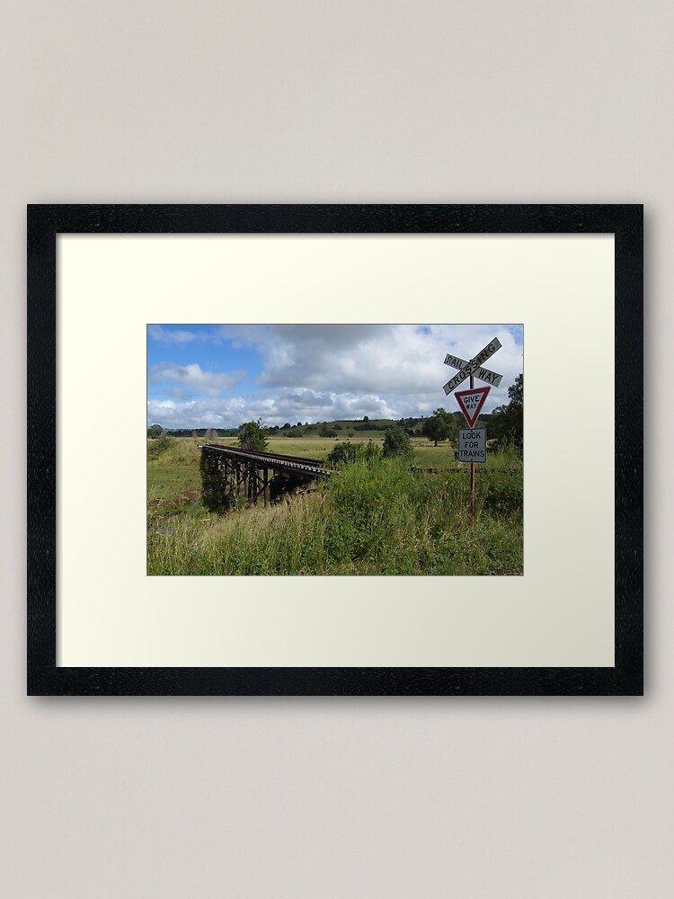 Alternate view of Look for Trains Framed Art Print