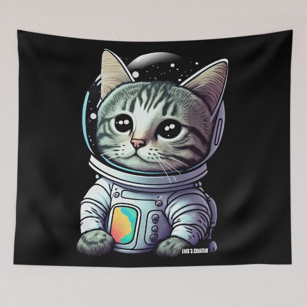 Item preview, Curly the Catstronaut designed and sold by KLOIK.