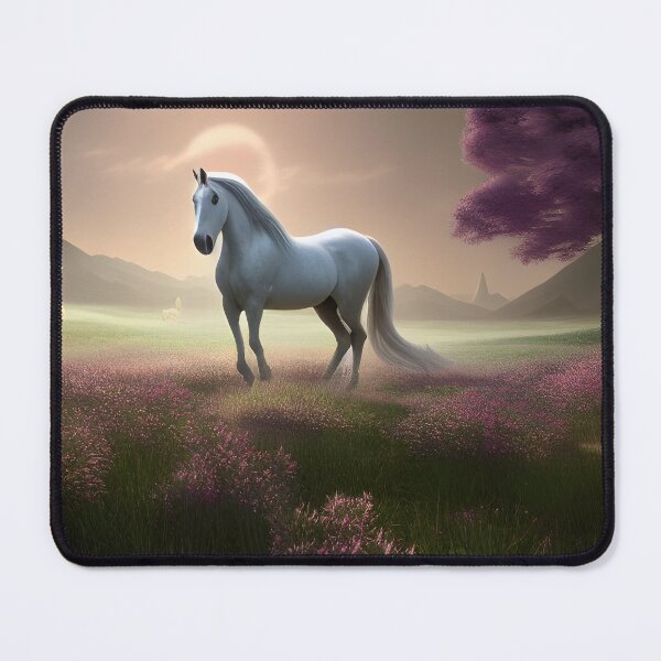 Item preview, White horse in a feild designed and sold by MIGSZ.