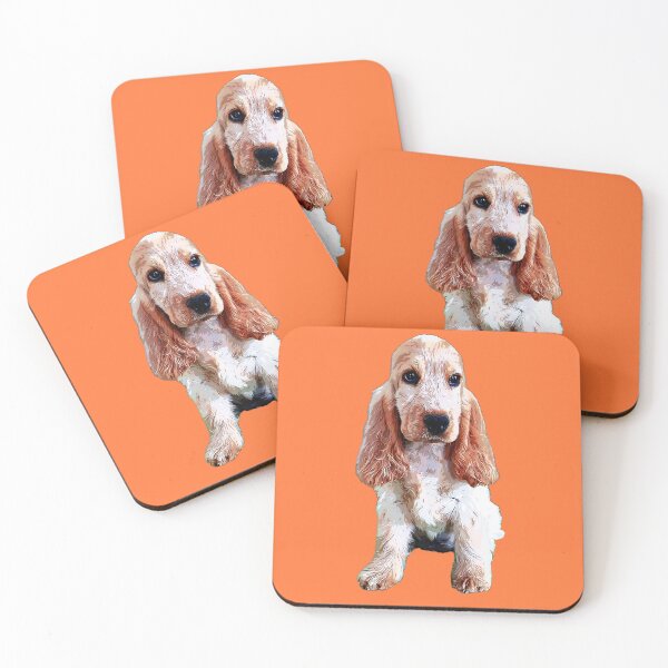 Item preview, Cocker Spaniel Orange Roan Puppy English Cocker  designed and sold by ElegantCat.