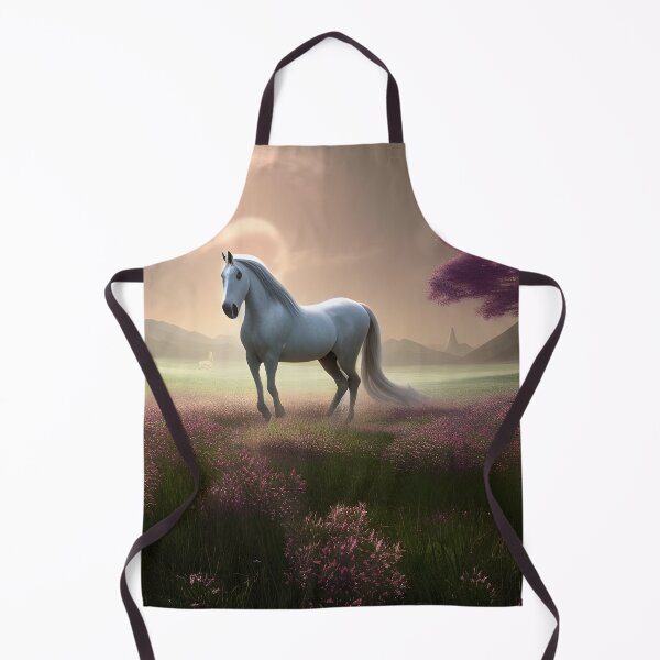 Item preview, White horse in a feild designed and sold by MIGSZ.