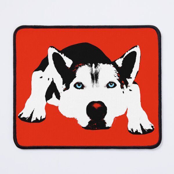 Item preview, Husky Dog Design in Red - Husky Pet Pop Art - Animal Pop Art, Bespoke Options designed and sold by StudioFlea.