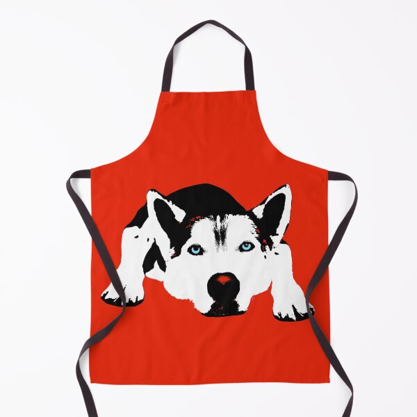 Item preview, Husky Dog Design in Red - Husky Pet Pop Art - Animal Pop Art, Bespoke Options designed and sold by StudioFlea.