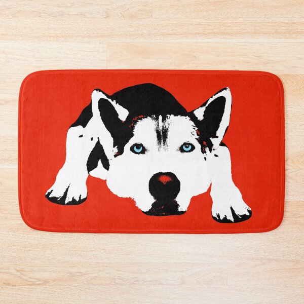 Item preview, Husky Dog Design in Red - Husky Pet Pop Art - Animal Pop Art, Bespoke Options designed and sold by StudioFlea.